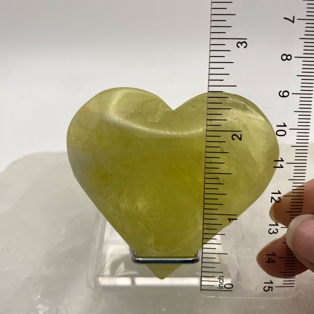 Heart-Shaped Citrine Crystal - Picture 3 of 5